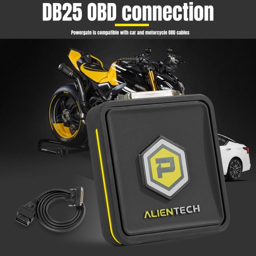 Alientech Powergate 4 with the Powergate App &  Powergate Cloud Works on Android iOS Phone Has All OBD Protocols of KESS3 Supports VR Reading Decoding