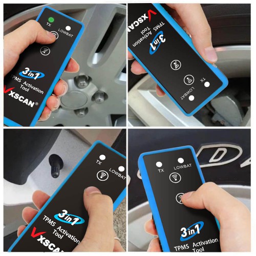 VXSCAN 3 in 1 Tire Pressure TPMS Activation Tool for TOYOTA GM FORD