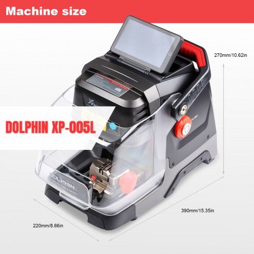 Original Xhorse Dolphin II XP005L XP-005L Key Cutting Machine with Adjustable Touch Screen