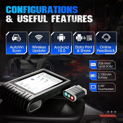 2024 TOPDON Artidiag 800 BT Mid-level All System Diagnostic Tool with 28 Service Functions Free Lifetime Upgrade Multi-Language
