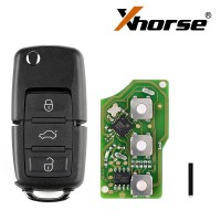 XHORSE XKB501EN Wired Universal Remote Key Volkswagen B5 Type 3 Buttons for VVDI Key Tool English Version 5pcs/lot