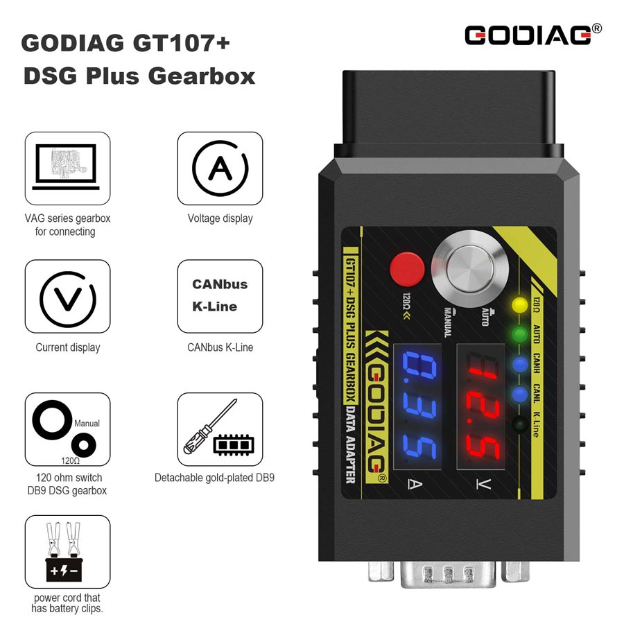 godiag gt107 plus DSG plus gearbox adapter 1