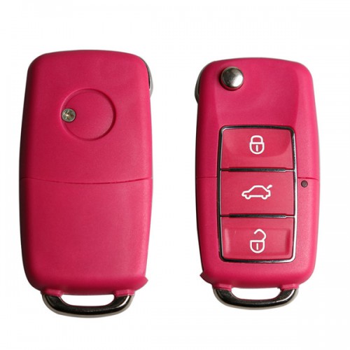 B5 Type Remote Key Shell 3 Buttons mit Waterproof (Red) for Volkswagen 5pcs/lot