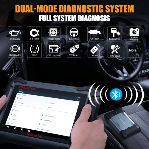EUCLEIA TabScan S8 Pro Dual-mode Diagnostic System Supports DoIP Vehicles 18-Month Free Update