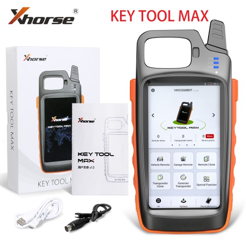 Xhorse VVDI Key Tool Max with MINI OBD Tool Key Programmer plus Toyota 8A All Keys Lost Adapter with Renew Soldering Cable