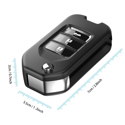 (EU Ship No Tax) XHORSE XNHO00EN Wireless Universal Remote Key Fob 3 Buttons for Honda VVDI Key Tool English Version 5pcs/lot