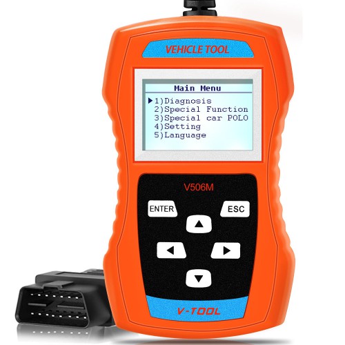 V506M Code Reader for VW/AUDI/SEAT/SKODA Supports TP-CAN and New UDS Protocol