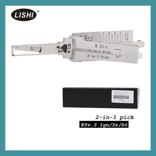LISHI K5 2 in 1 Auto Pick and Decoder Free Shipping