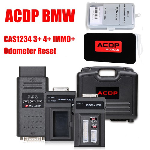 Yanhua Mini ACDP 2 Key Programming Master Basic Module with BMW CAS1234 3+ 4+IMMO Odometer FRM Footwell Module 0L15Y 3M25J Read/Write