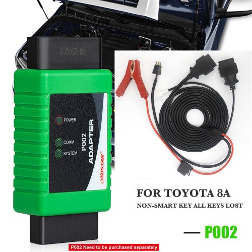 OBDSTAR Toyota-1 + Toyota-2 + 8A  All Keys Lost Adapter for X300 DP Plus