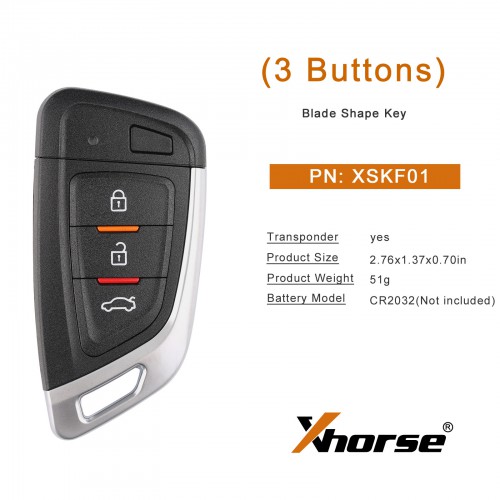 Xhorse XSKF01EN Universal Smart Proximity Key Flip Type for VVDI2 VVDI Mini Key Tool 10 pcs/lot