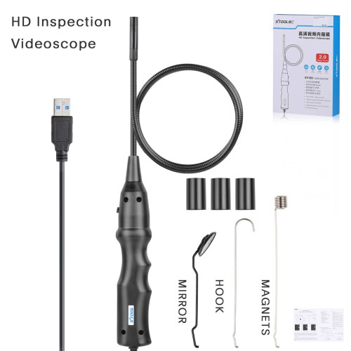 XTOOL XV100 Digital Inspection Camera 2MP&1080P HD IP67 Waterproof Videoscope Work with D8/D8BT, A80/A80 PRO/A80 PRO Master, D9/D9 PRO
