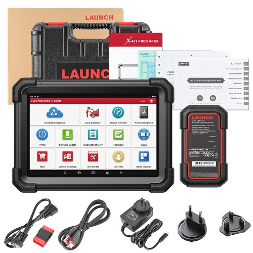 2024 LAUNCH X431 PRO3 APEX PRO3 ACE All-System Scan Tool Support Online Coding, Topology Map, CAN FD & DoIP, HD Truck Scan, 37+ Services, PMI