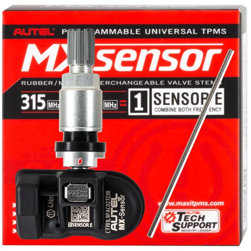 Autel MX-Sensor 433/315 MHZ 2 in 1 Universal Programmable TPMS Sensor