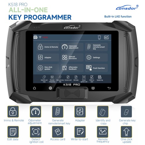 2024 Lonsdor K518 PRO All-in-One Key Programmer Basic Version Full Functions IMMO Matching Support Multi-language