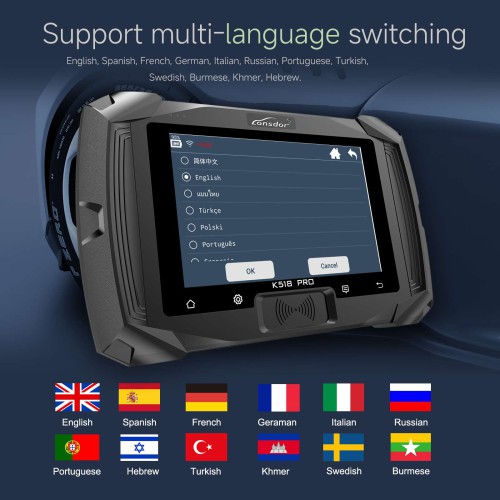 2024 Lonsdor K518 PRO All-in-One Key Programmer Basic Version Full Functions IMMO Matching Support Multi-language