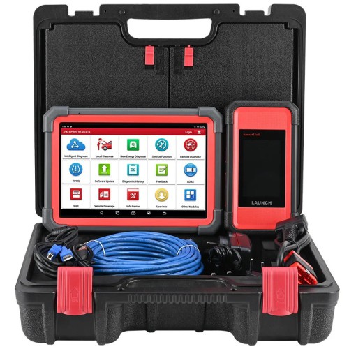[Both Cars and Trucks] 2024 LAUNCH X431 Pro5 Diagnostic Tool plus Heavy Duty Truck Software Adapter Set for 12V & 24V Cars and Trucks