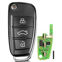 XHORSE XKA600EN VVDI2 Audi A6L Q7 Type Universal Remote Key 3 Buttons 10pcs/lot