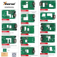 2024 Xhorse MQB48 No Disassembly No Soldering 13 Full Set Adapters XDNPM3GL for VVDI Key Tool Plus, VVDI Prog and Multi Prog