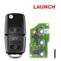 [5Pcs/Set] Launch LK-Volkswagen Smart Key (Folding 3-Button-Black) LK3-VOLWG-01
