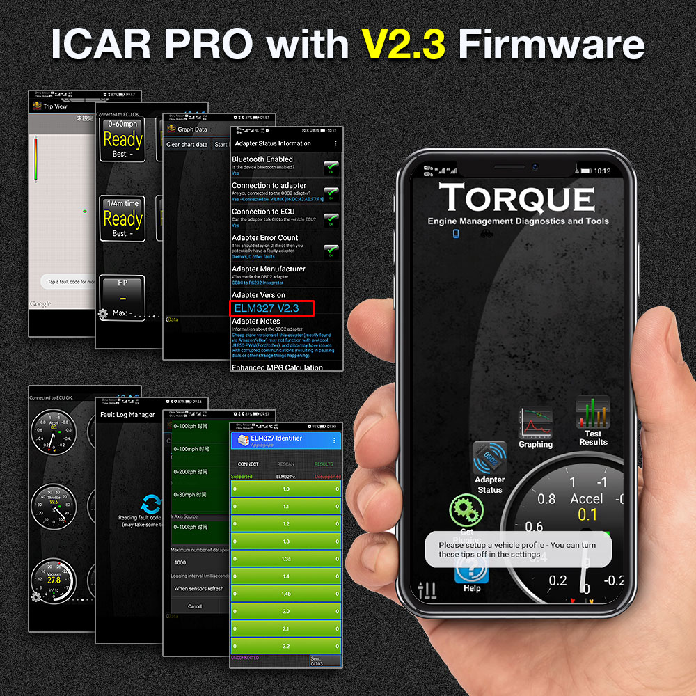 Vgate iCar Pro Bluetooth 4.0 firmware v2.3