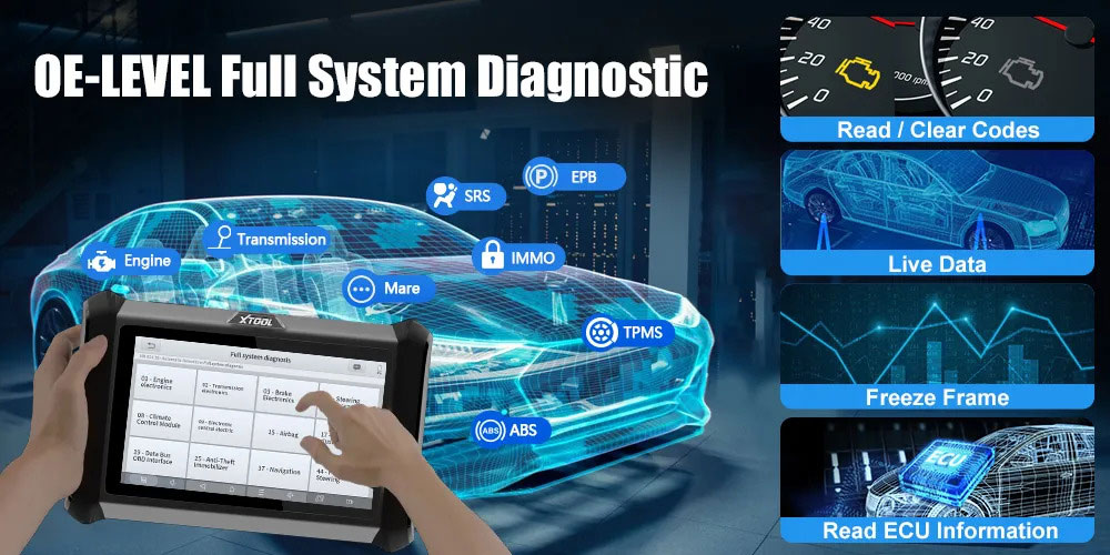 xtool x100 pads full system diagnostic
