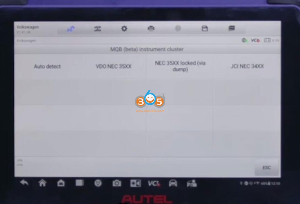 Read VAG MQB NEC35XX Locked IMMO Data with Autel XP400PRO APB130 4