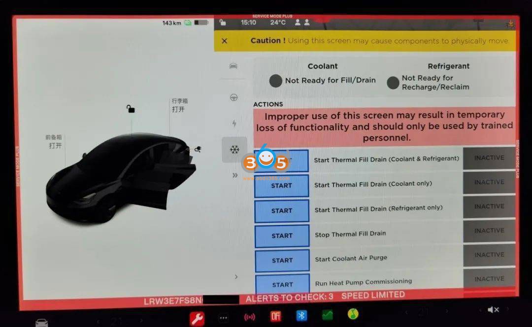 Enable Tesla Service Mode with Launch X431 and LAN Cables 21