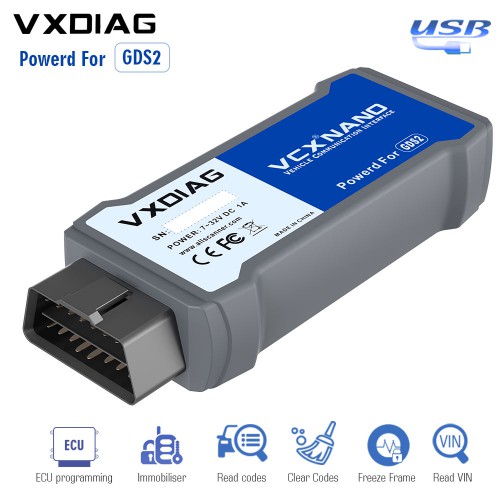 VXDIAG VCX NANO for GM OPEL GDS2 2023.07 Tech2win V16.02.24 DPS 4.52 Diagnostic Tool USB Version