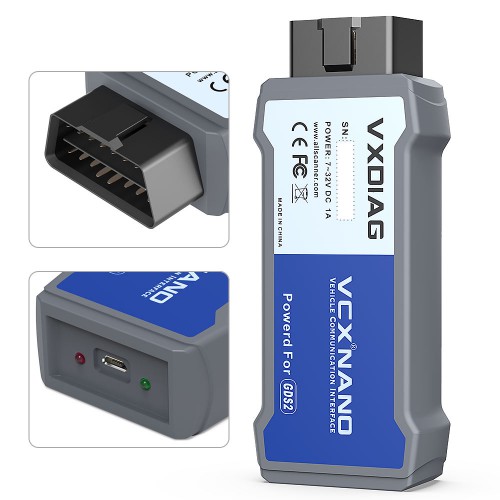 VXDIAG VCX NANO for GM OPEL GDS2 2023.07 Tech2win V16.02.24 DPS 4.52 Diagnostic Tool USB Version