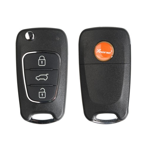 [5Pcs/Set] Xhorse XKHY02EN Wire Remote Key Hyundai Flip 3 Buttons English