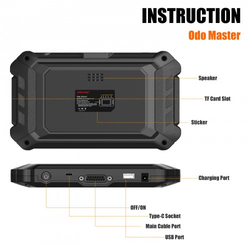 OBDSTAR ODOMASTER Full Version Odometer Correction Tool More Vehicles than X300M+ One Year Free Update Get Free FCA 12+8 Adapter