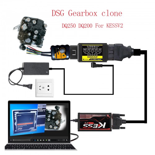 Godiag GT107 + GT105 DSG Gearbox Data Read/Write Adapter for DQ250, DQ200, VL381, VL300, DQ500, DL500 TCU