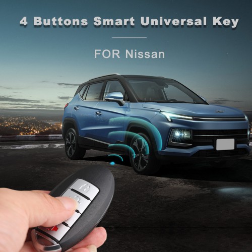 AUTEL IKEYNS004AL Nissan 4 Buttons Universal Smart Key 10Pcs/Set