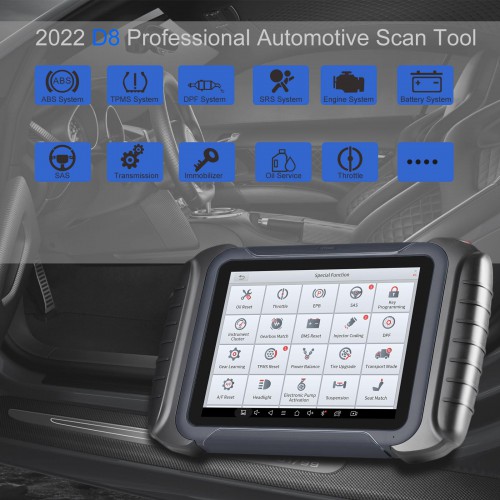 2024 Xtool D8 Bi-Directional OBD2 Car Diagnostic Scanner CAN FD ECU Coding 38+ Service Functions
