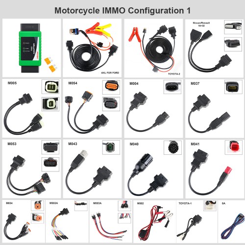 OBDSTAR X300 DP Plus C Full Configuration with Motorcycle IMMO Kit Full Adapters