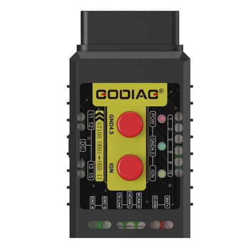 GODIAG GT108 Super OBDI-OBDII Universal Conversion Adapter BUS, Tractors, Excavator, Mining Vehicles, Generators, Boats, Agricultural Machinery