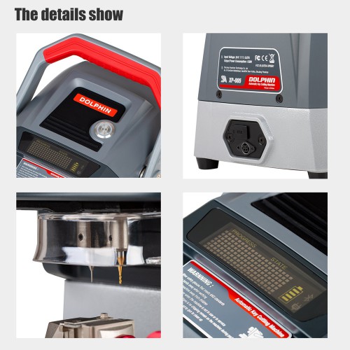 V2.1.3 Xhorse DOLPHIN XP005 Automatic Key Cutting Machine with Battery inside Portable