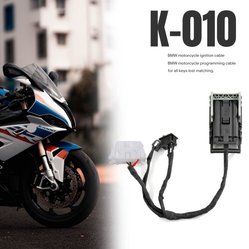 2024 OEM K-010 Key 46 Matching Adapter Cable for BMW Motorcycle Ignition/Programming All Keys Lost Matching