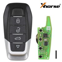 Xhorse XKFEF6EN Universal Remote Key FA.LL Type Wired Folding Key 4 Buttons Bright Black 5pcs/lot Free Shipping