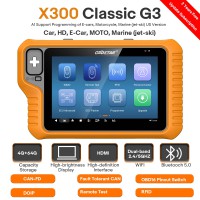 2024 OBDSTAR X300 Classic G3 (KEY MASTER G3) Key Programmer with Built-in CAN FD DoIP Supports Car, E-Car, HD, Motorcycle, Marine IMMO