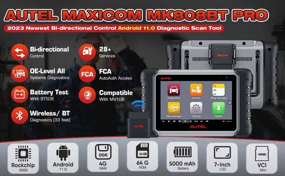 Autel MaxiCOM MK808BT Pro feature