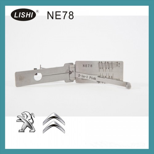 LISHI NE78 2-in-1 Auto Pick and Decoder For Peugeot Free Shipping