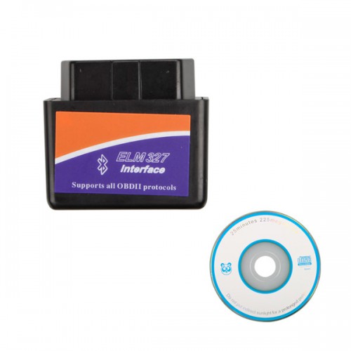 Black MINI ELM327 Bluetooth OBD2 Hardware V1.5 Software V2.1
