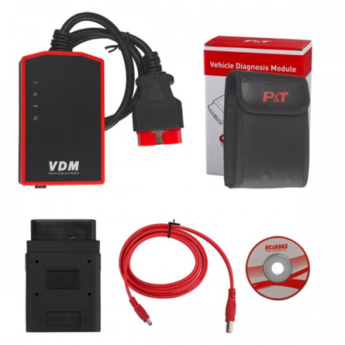 V3.84 VDM UCANDAS Wireless Automotive Diagnosis System with Honda Adapter Supports Andriod OS