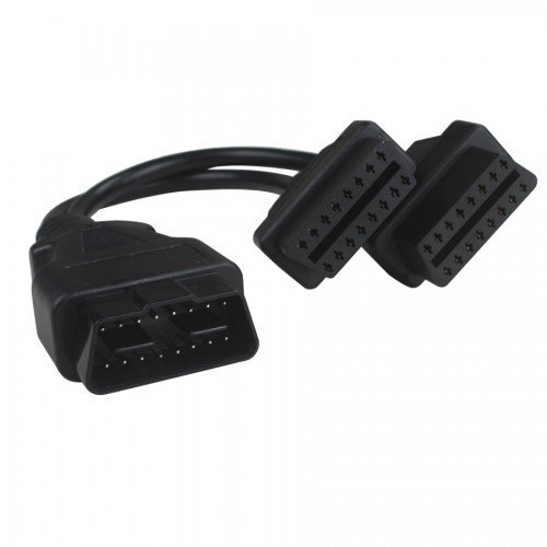 Newest ELM327 2 In 1 Converted cable OBD2 Extension Cable