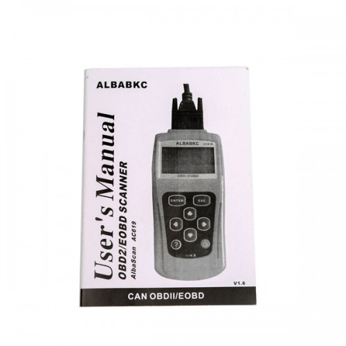 Newest ALBABKC AC619 Auto Fault Code Scanner Diagnostic Scan Tool