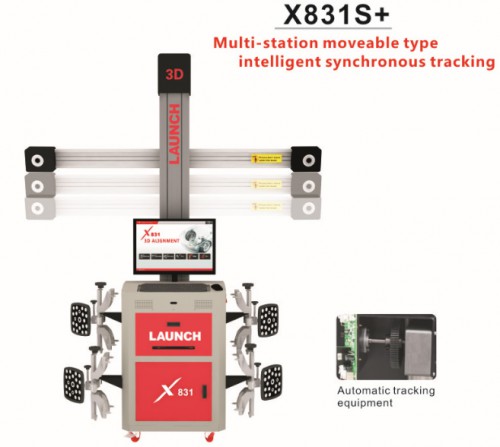 Original LAUNCH X831S+ X831 Plus 3D 4-Post Car Alignment Lifts Platform Supports Multi-language UNICODE