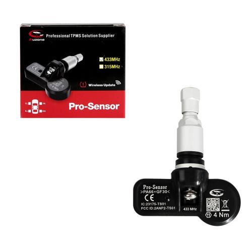 AUZONE Pro-sensor 433MHZ/315MHZ Programmable Universal TPMS Sensor Better than AUTEL MX-Sensor