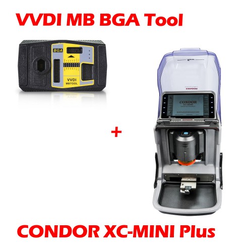 Xhorse iKeycutter CONDOR XC-MINI Plus Key Cutting Machine with VVDI MB BGA Tool Get One Free BGA Token Everyday